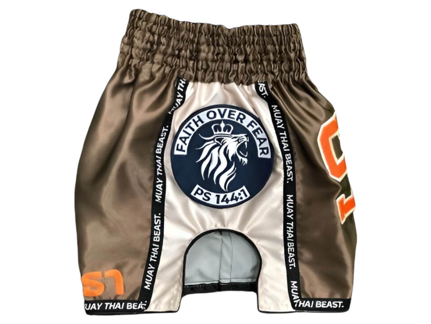 Muay Thai Shorts - Faith Over Fear - "Sahara"
