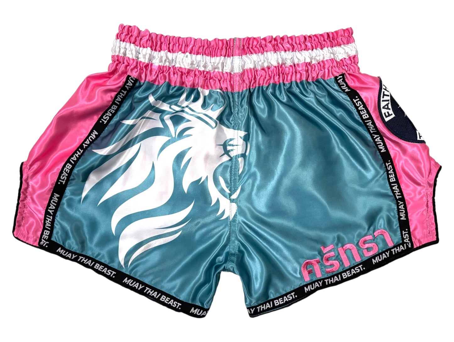 Muay Thai Shorts - Faith Over Fear- "Miami"