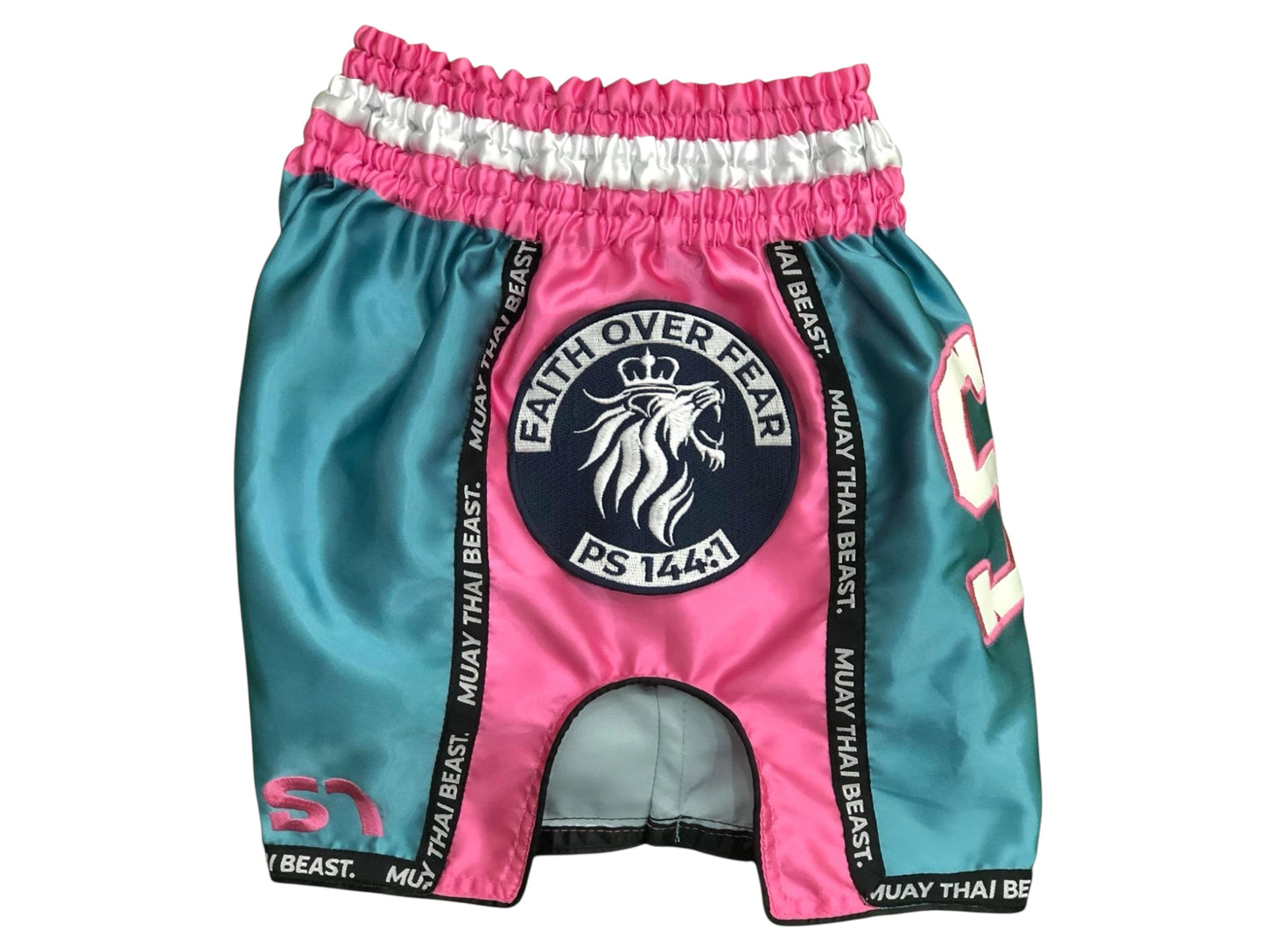 Muay Thai Shorts - Faith Over Fear- "Miami"