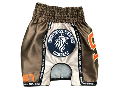 Muay Thai Shorts - Faith Over Fear - "Sahara"
