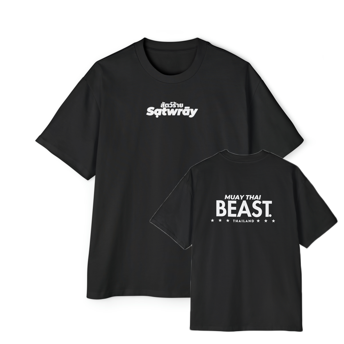 Muay Thai Beast "Sạtwrāy" Oversized - Black