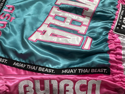 Muay Thai Shorts - Faith Over Fear- "Miami"