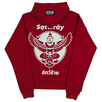 Oversized Hoodie Red